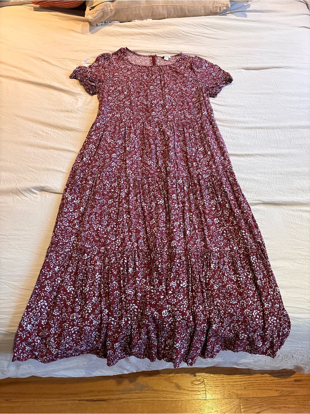 J.Crew Burgundy Midi Dress